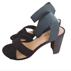 criss cross strap heels open toe